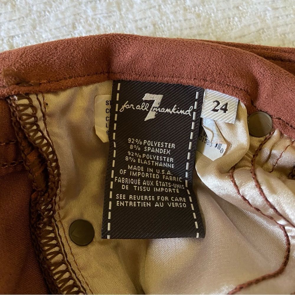 7 For All Mankind The Sueded Skinny Pant - Picture 11 of 13